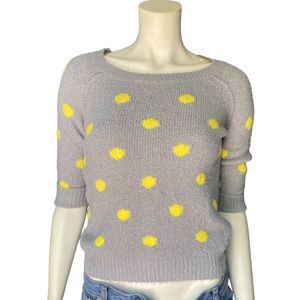 Arizona Jean Co. Knit Pullover Grey Sweater Size Medium